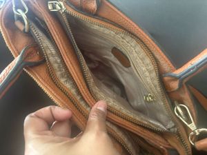 PRADA Milano Brown Leather Handbag