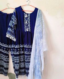 Very Amazing N Beautiful Embroidery Frock Set