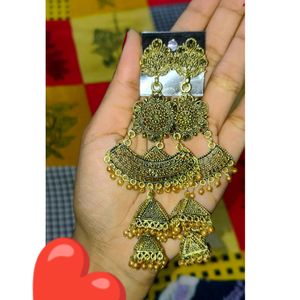 Gold Tone Earring For Women