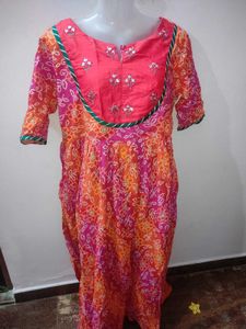 Xxl Branded Bandhani Print Kurta