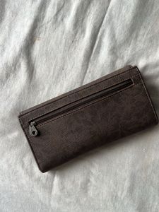 Brown Turn-Lock Wallet