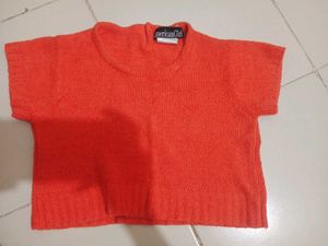 Orange Crop Top