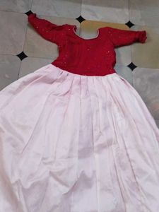 Girls Red and Pink Lengha Choli