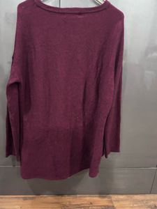 Burgundy Knit Sweater