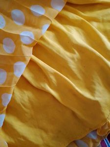 Yellow Polka Skurt