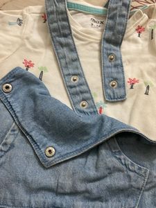 Baby Denim Overalls Set