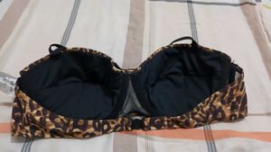 Leopard Print Bikini Top