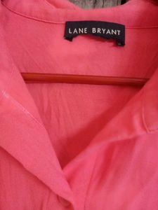 *NEW* Lane Bryant Stylish Coral Shirt