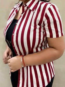 Striped Button-Down Shirt