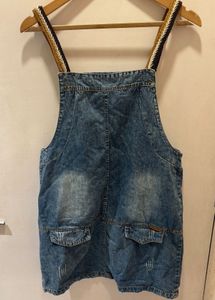 Denim Dungaree Dress