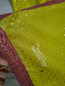 New Saree Light Yellowish