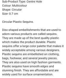 Red 555 Sewing Sequins