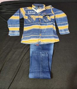 Cute Denim Jeans with shirt
