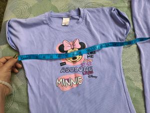 Beautiful Mickey Print Cord Set For 6-7 Year Girl