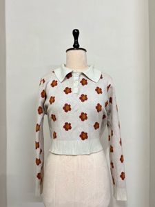 Floral Knit Sweater