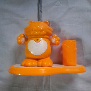 🧡 Teddy Bear Table Lamp With Pen Holder Yellow