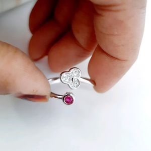 925 Silver Adjustable Ring