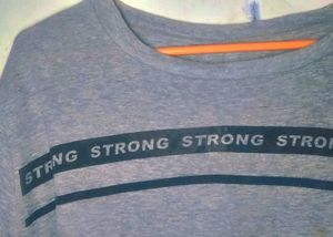 Gray 'Strong' T-Shirt