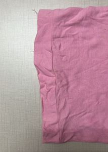 Pink Sweatshirt Crop Top