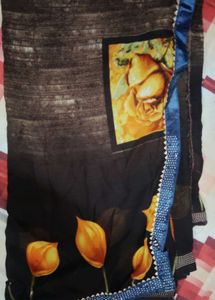 Floral Print Saree