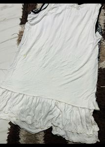 WHITE FROCK TOP
