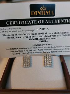 PURE STERLING SILVER 925 EARRINGS STUDS ZIRCONIA