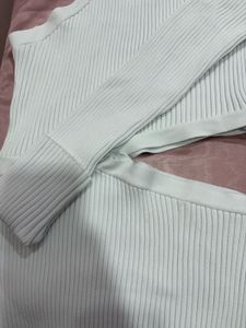 White Cut Out Body Con