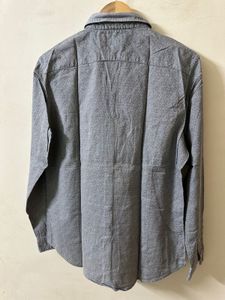 Mens Indigo Nation Grey Printed Semi Formal Shirt