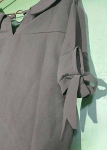 Olive Green Peter Pan Collar Top