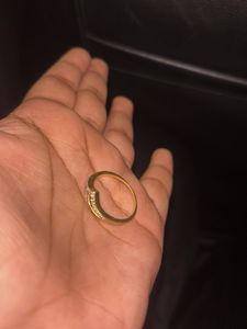 Delicate AD V-Shape Ring