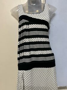 globus branded Striped &amp; Polka Dot Dress