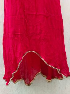 High Neck Mirror Work Kurti