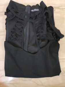 Shein Black Cutout Bodysuit