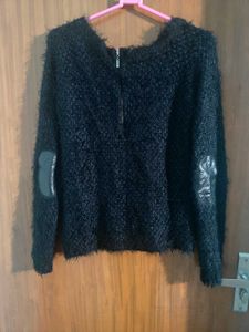 Black Rugged Pullover