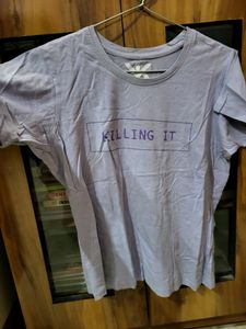 Crop Tshirt Lavender Color