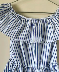 Trendy Stripes Off Shoulder Summer Dress🤩