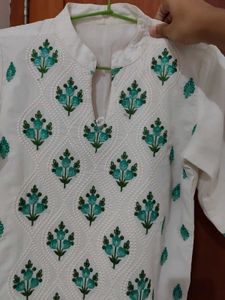 Embroidered Kurta with Dupatta