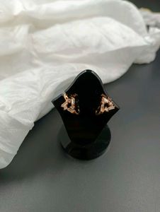 Rose Gold Geometric Earrings