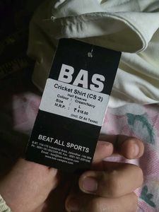 BAS Cricket Shirt – Classic White Performance Tee