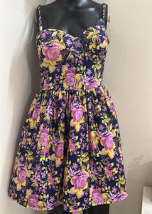 Floral Corset Mini Dress