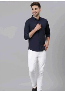 Navy Blue Casual Shirt