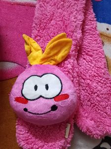 Muffler With Cute Soft Toy