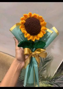 Crochet Sunflower Bouquet