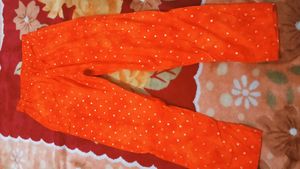 Orange Embroidered Kurta Set