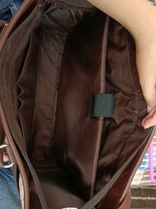 Vintage Tan &amp; Brown Tote Bag