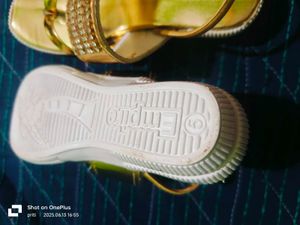 Baby&#39;s Golden Flats &amp; Sandals