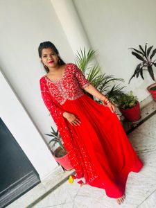 Red Partywear Gown❤️