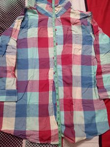 Women&#39;s Colourblocked Checked Shirt
