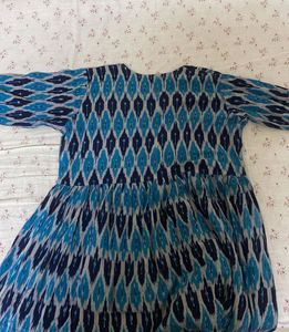 Blue Ikkat Kurta💙