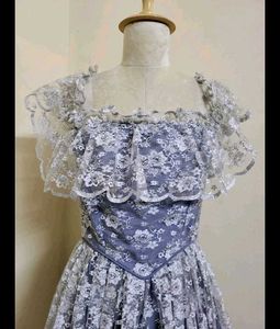 Lace Overlay Midi Dress